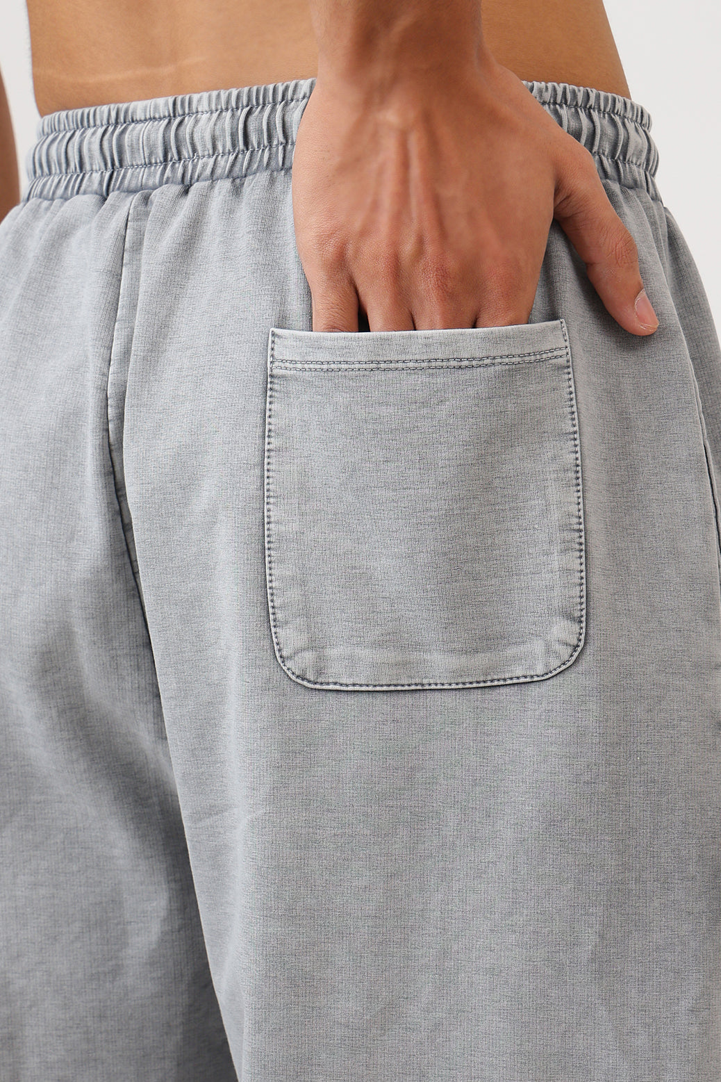 Raw Washed Loose Tracks Light Grey/White
