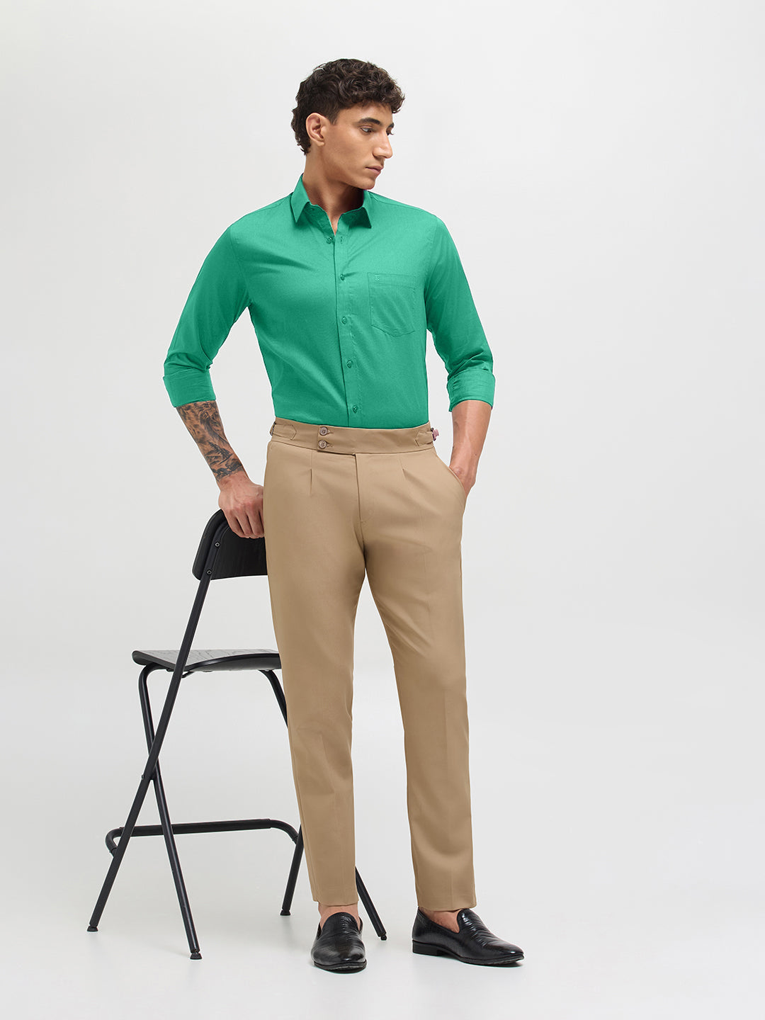 Aqua Mint Solid Formal Shirt
