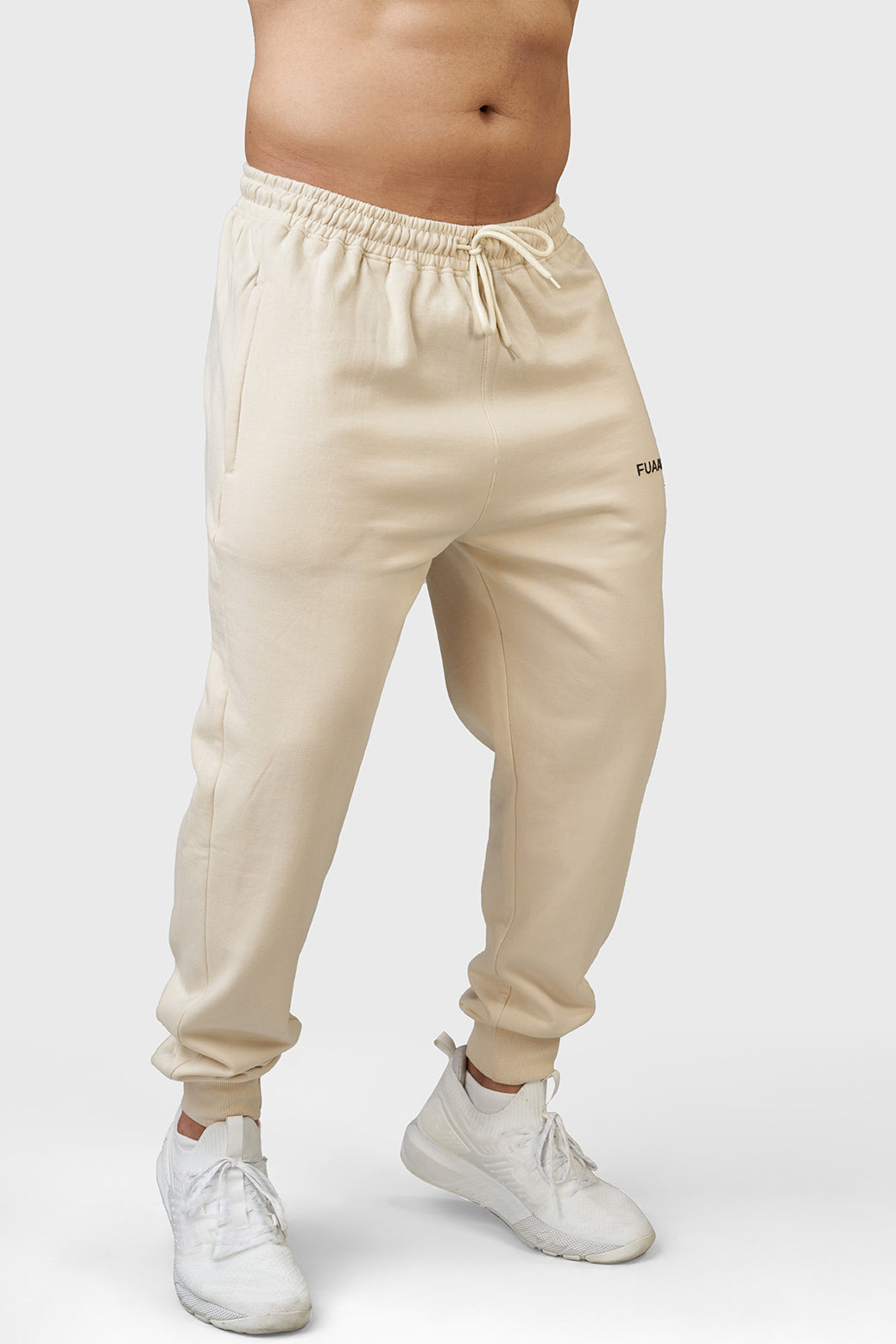 Signature Oversized Joggers Beige