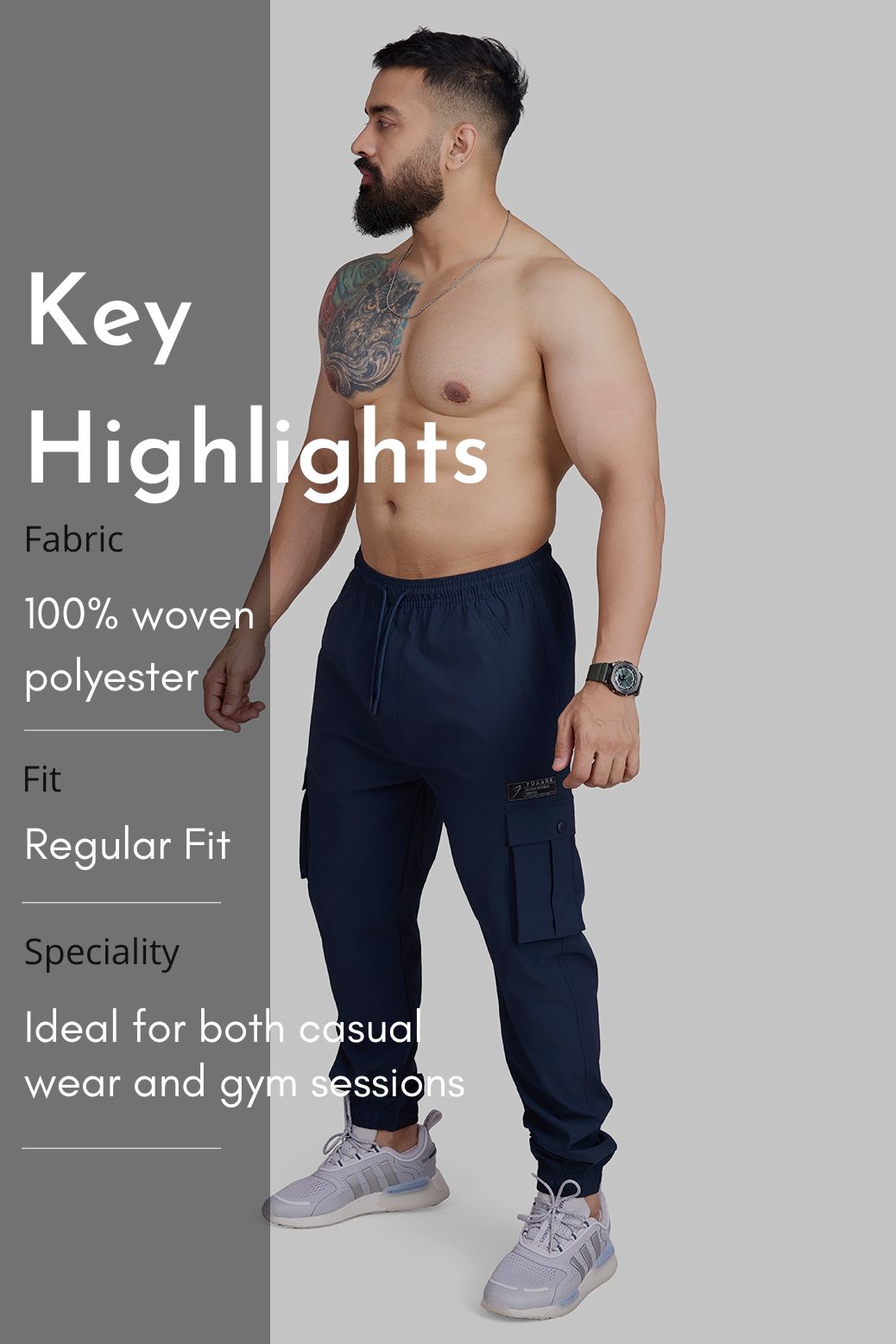 Script Cargo Joggers Dark Navy