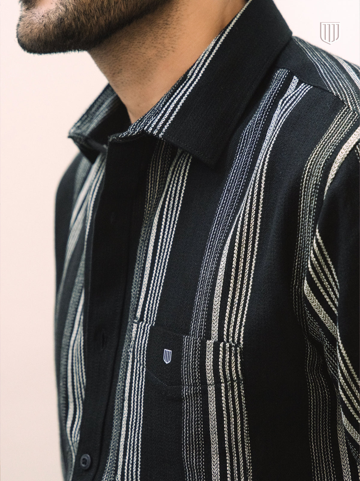 Black Stripes Casual Shirt