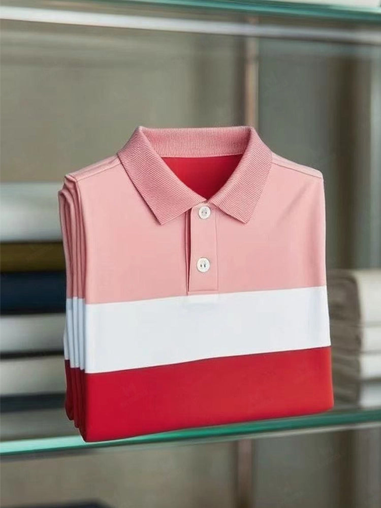 Men's Classic Business Short Sleeve Polo Shirt