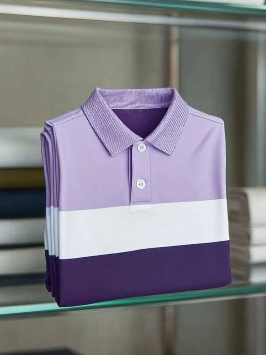 Men's Classic Business Short Sleeve Polo Shirt
