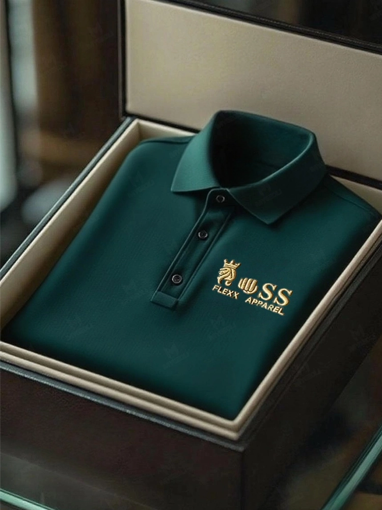 Men's Business Casual Short Sleeve Polo Shirt