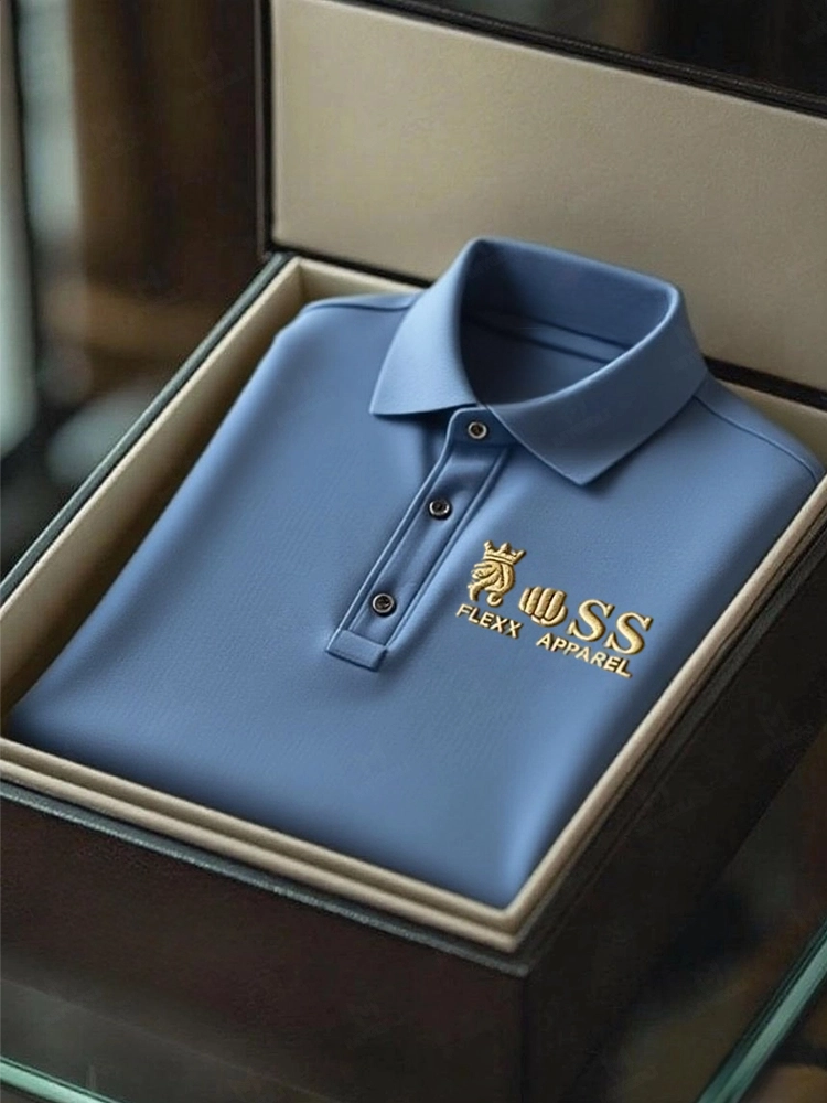 Men's Business Casual Short Sleeve Polo Shirt