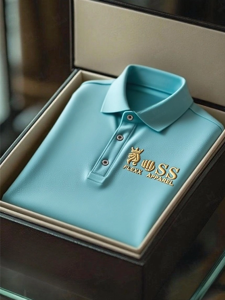 Men's Business Casual Short Sleeve Polo Shirt