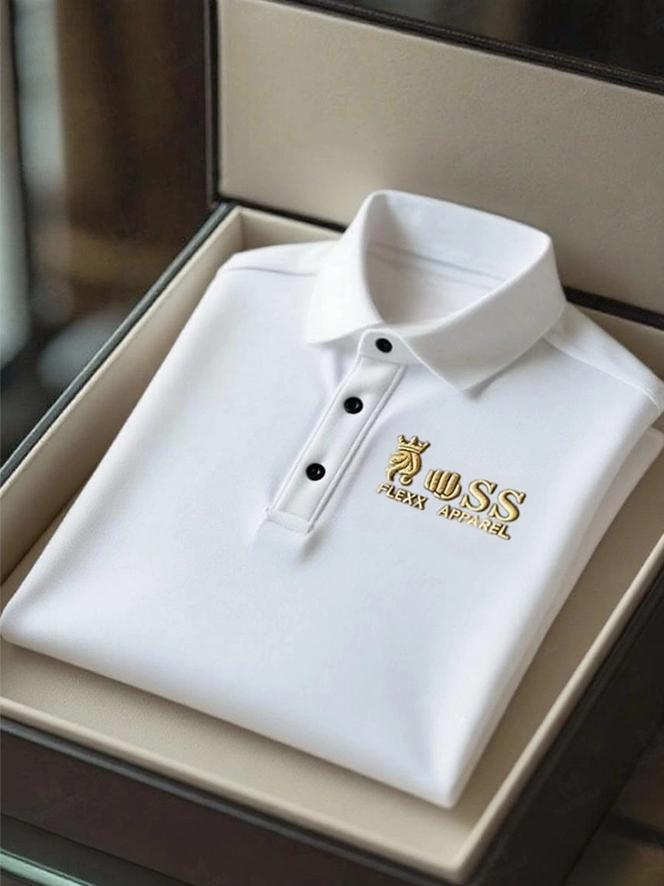 Men's Business Casual Short Sleeve Polo Shirt