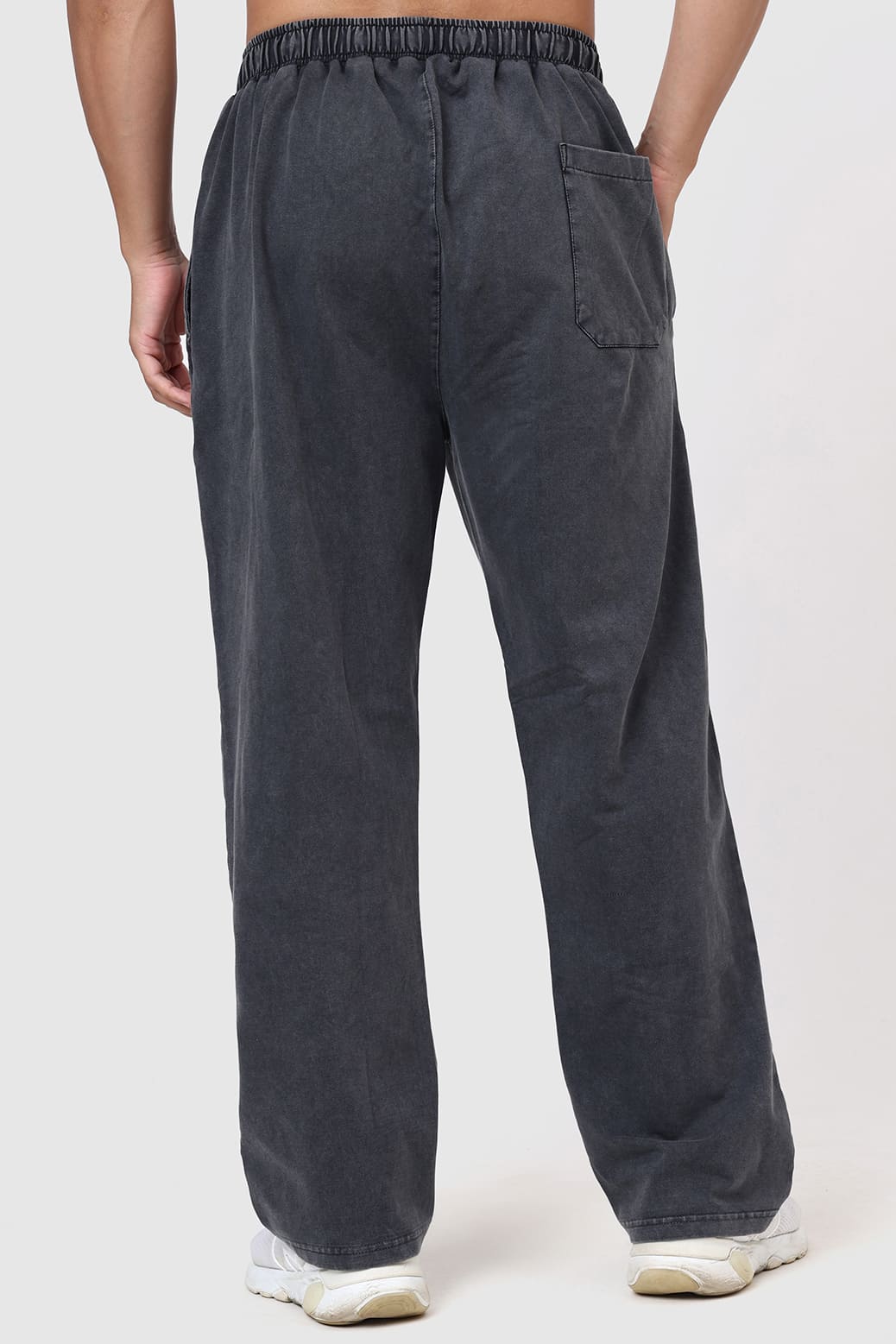 Shadow Washed Straight Tracks Dark Grey
