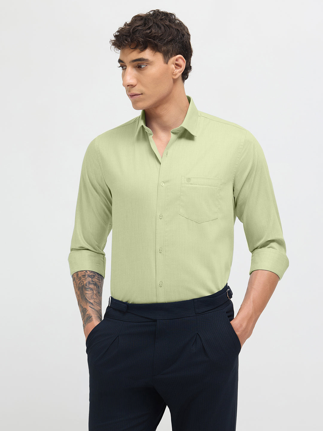 Light Pista Solid Formal Shirt