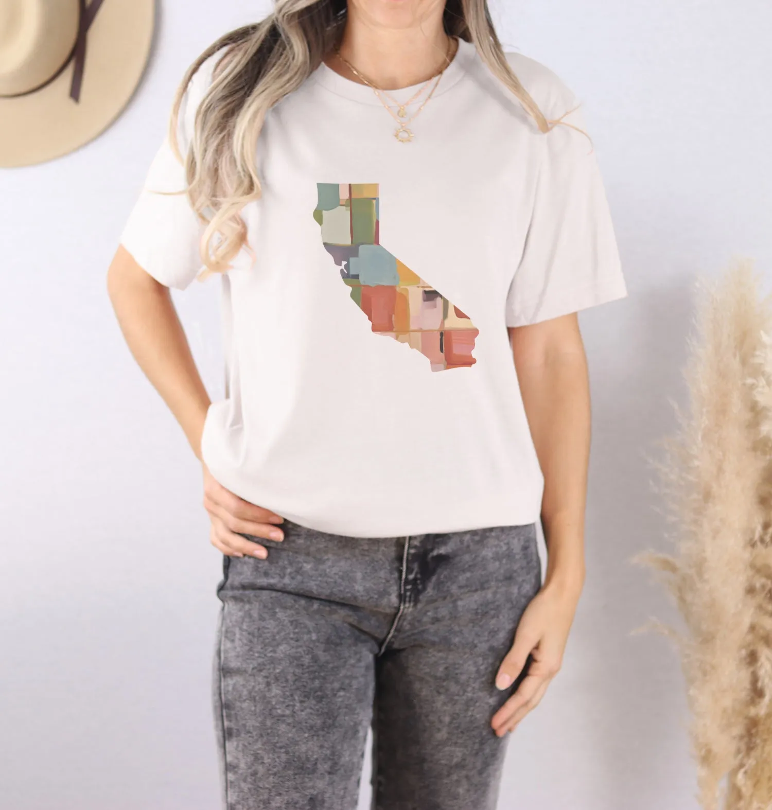 Abstract Painted State - Custom Short Sleeve T-Shirt