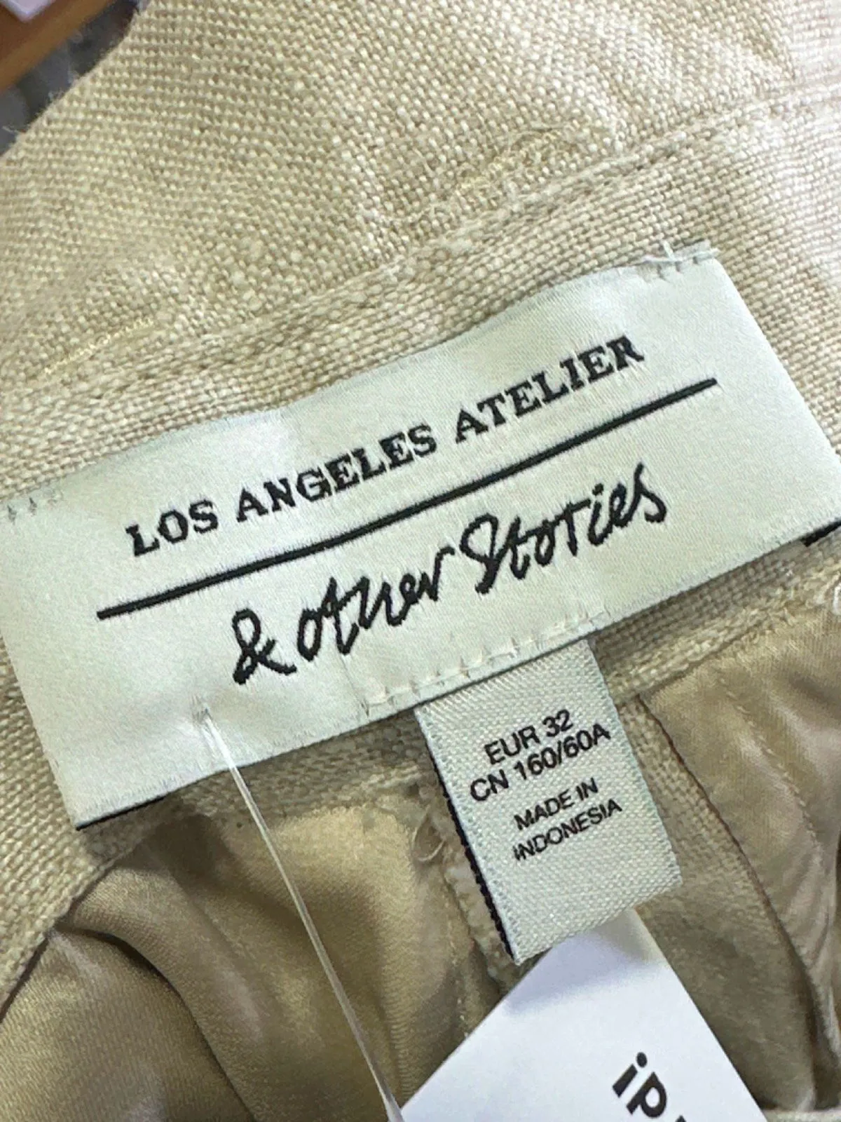 & Other Stories Beige Trousers UK 6