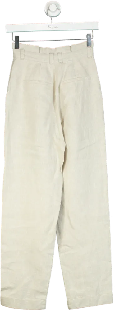 & Other Stories Beige Trousers UK 6