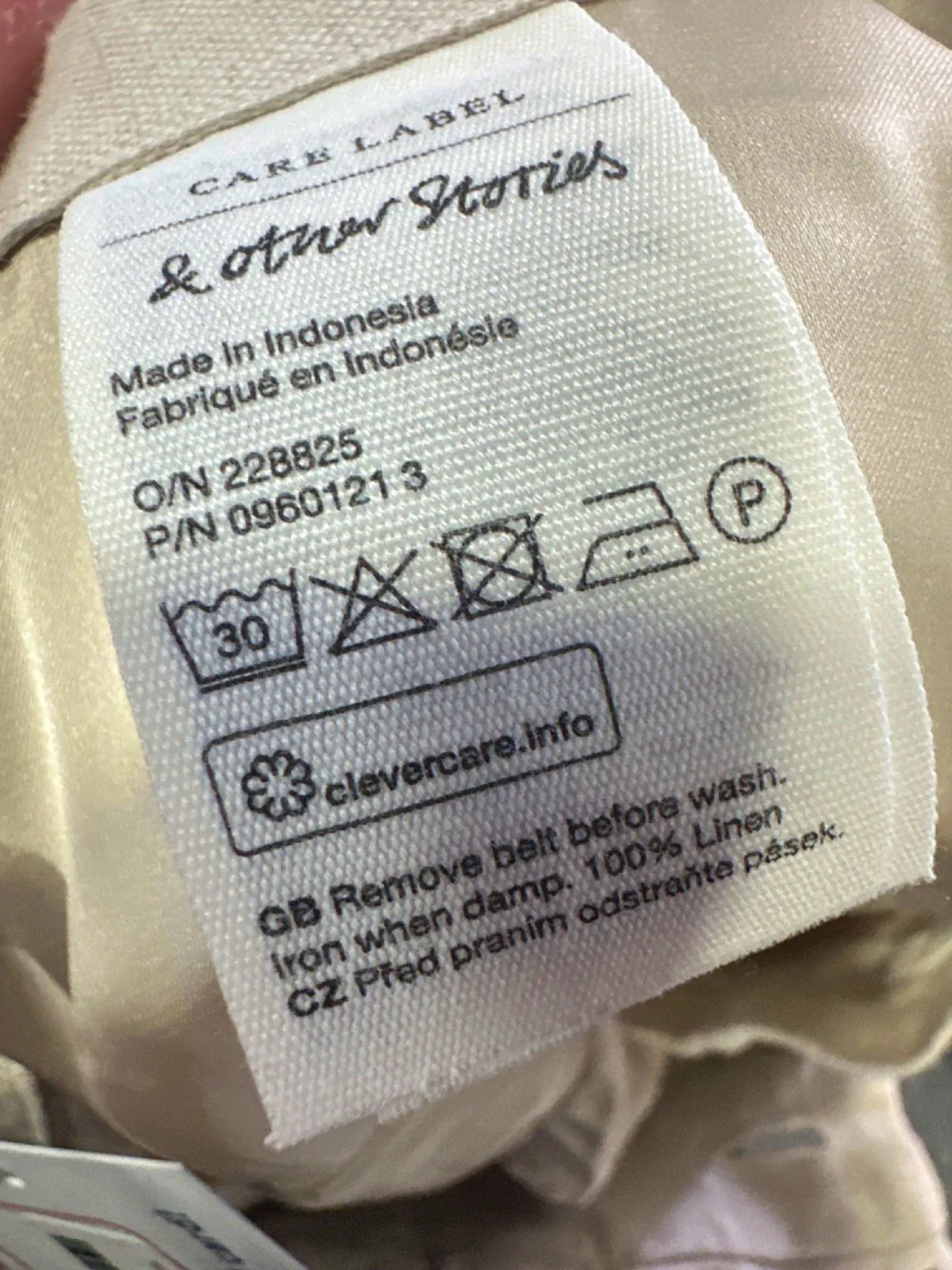 & Other Stories Beige Trousers UK 6