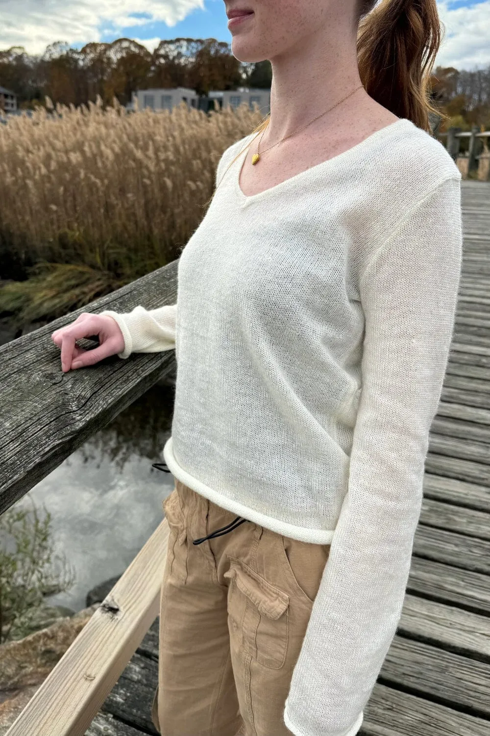 Andi Mohair V-Neck Sweater