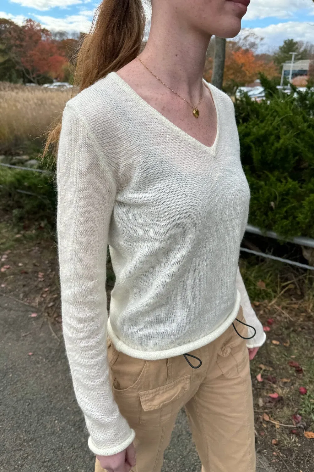 Andi Mohair V-Neck Sweater