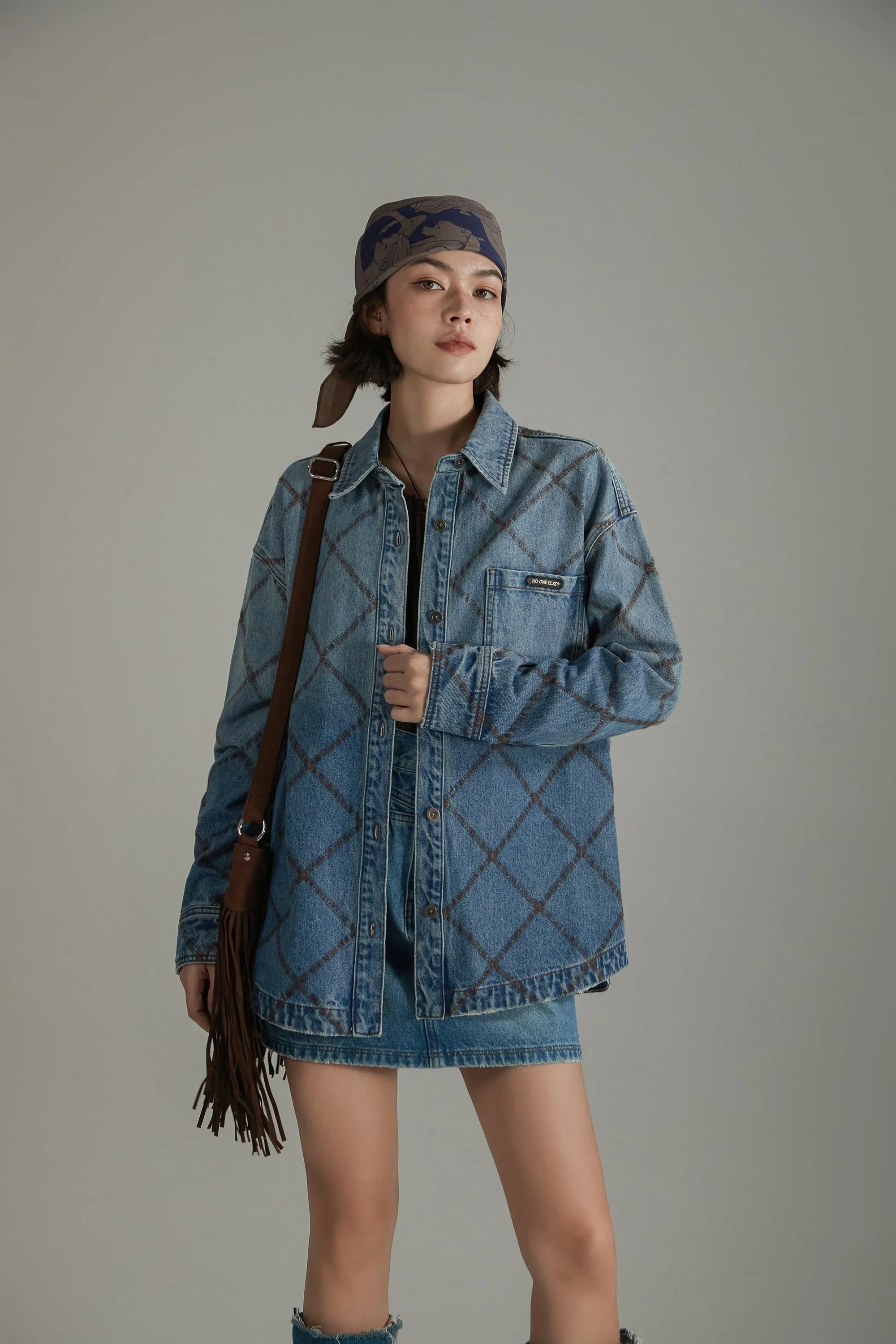 Argyle Denim Shirt