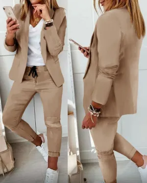 AVA - Elegant Blazer Set [Blazer Trousers]