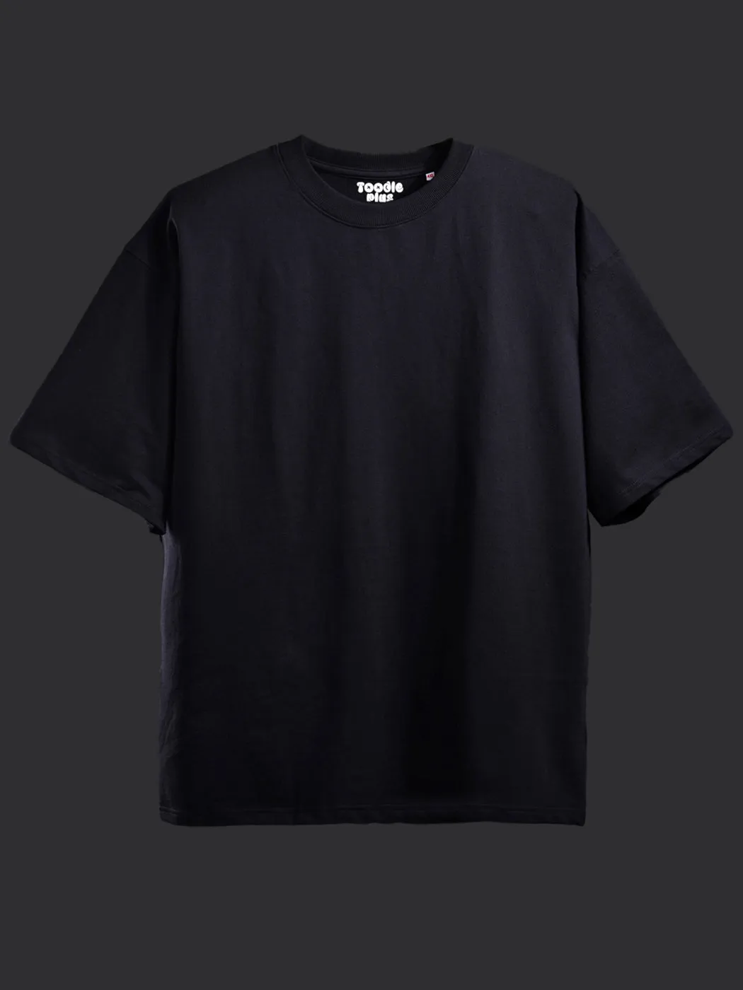 Black Heavy Weight Plus Size Drop Shoulder T-shirt