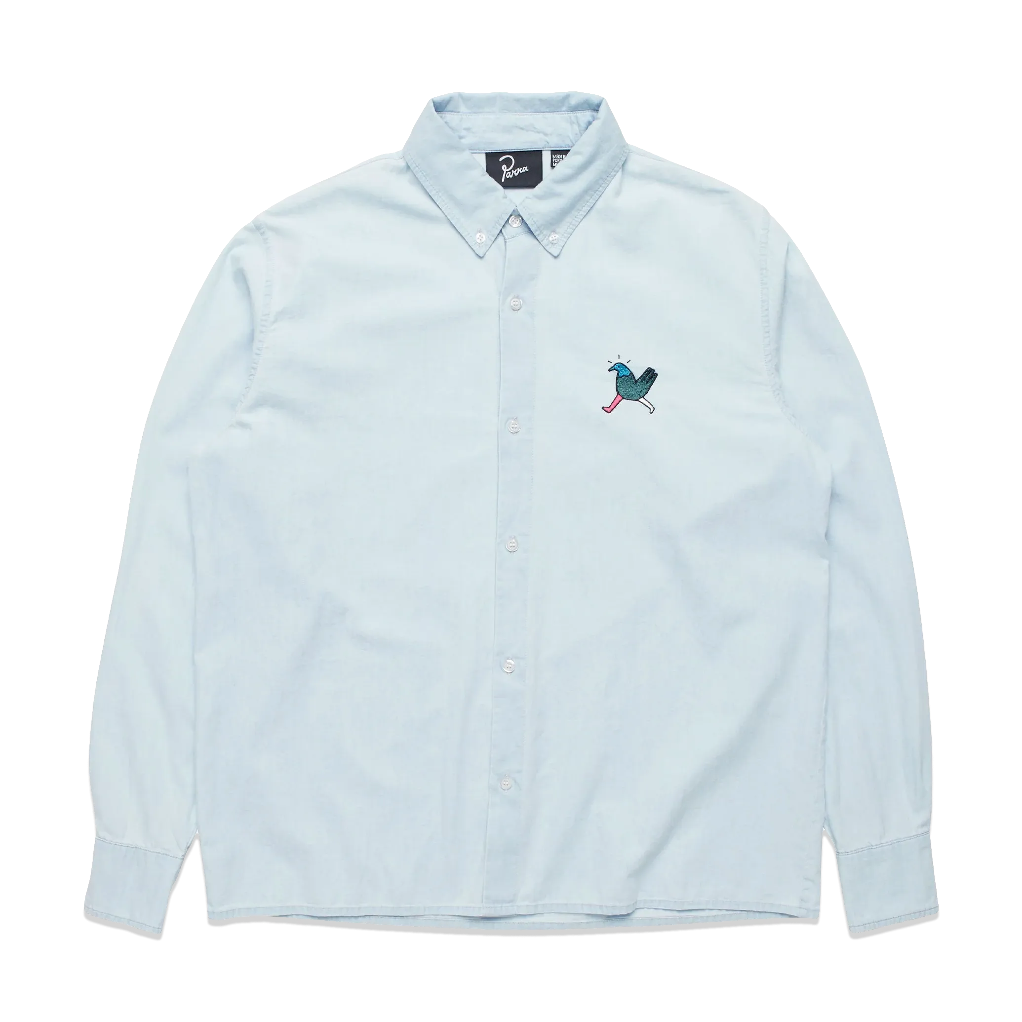 by Parra Annoyed Chicken Shirt 'Bleached Denim'