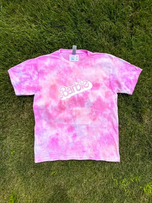 Child Tie-Dye Short Sleeve Shirt - Barbie