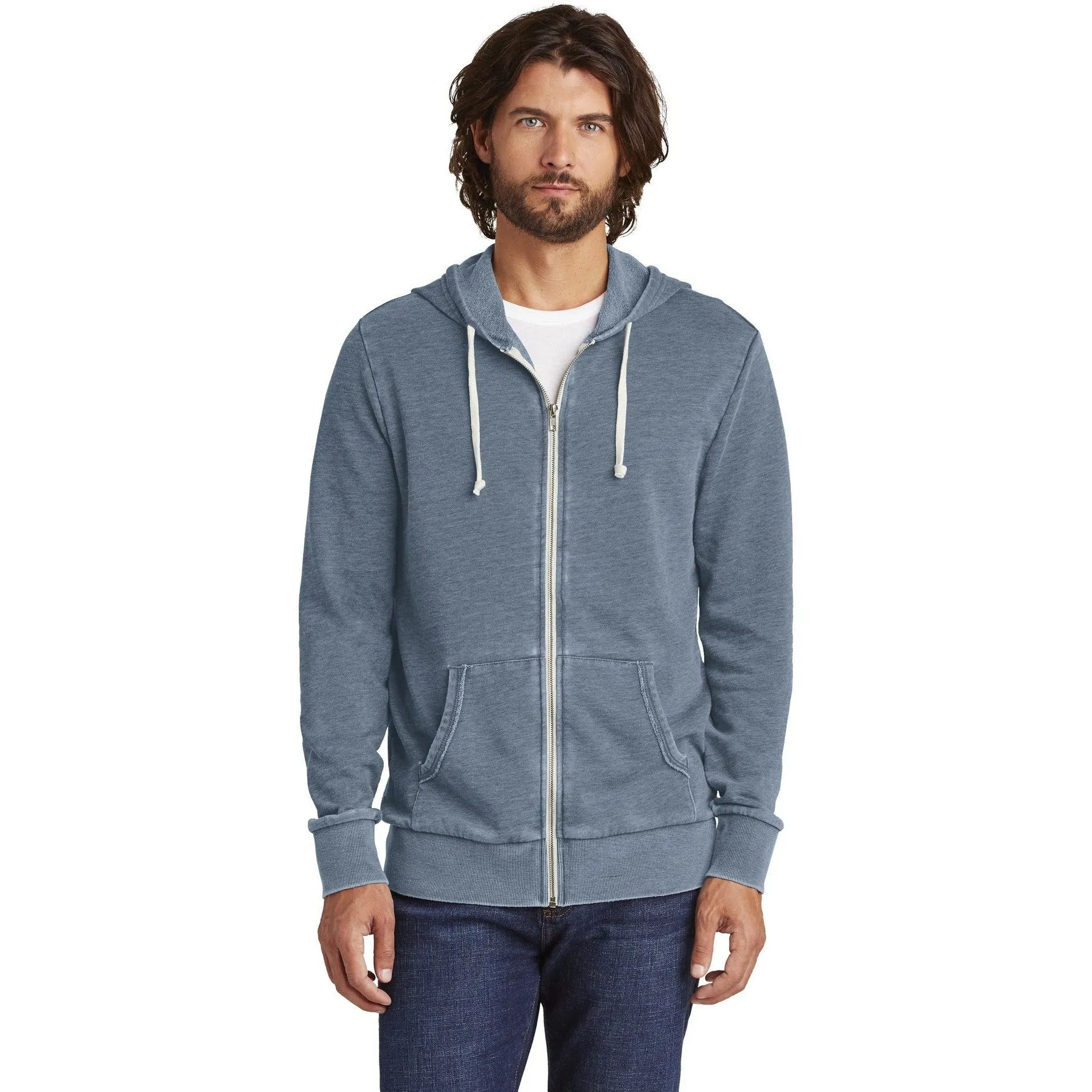 CLOSEOUT - Alternative Burnout Laid-Back Zip Hoodie