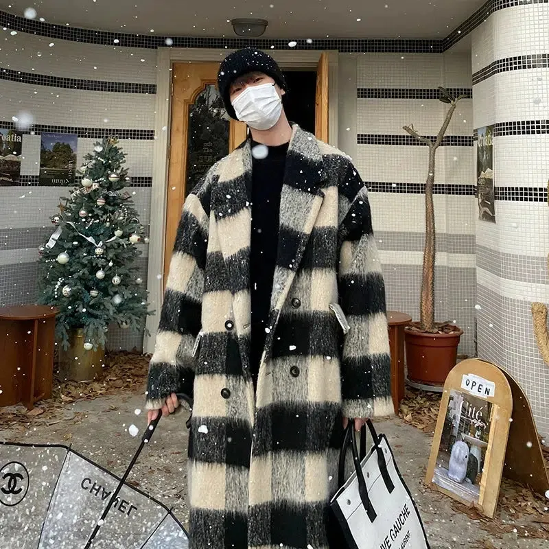 Cozy Checkered Wool Coat