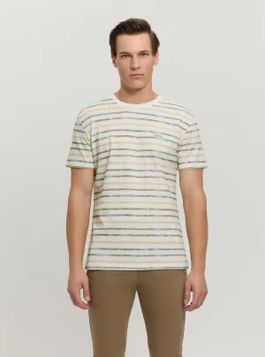 Eco White Striped T-Shirt