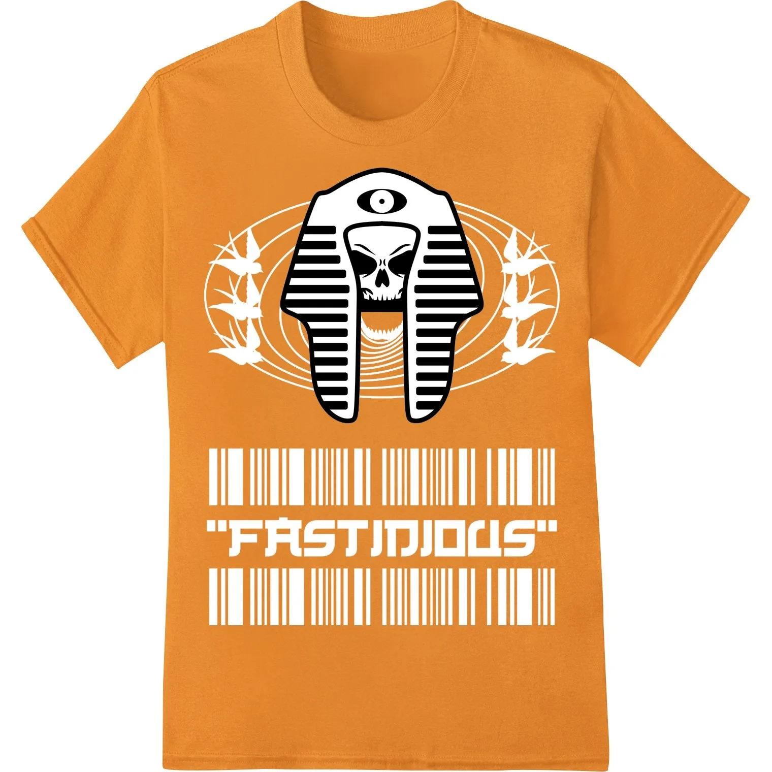 Edgy Pharaoh Skull: Bold Halloween Style DTF Heat Transfer