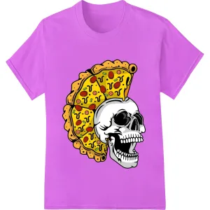 Edgy Skull Pizza Design for Halloween or Bold Style