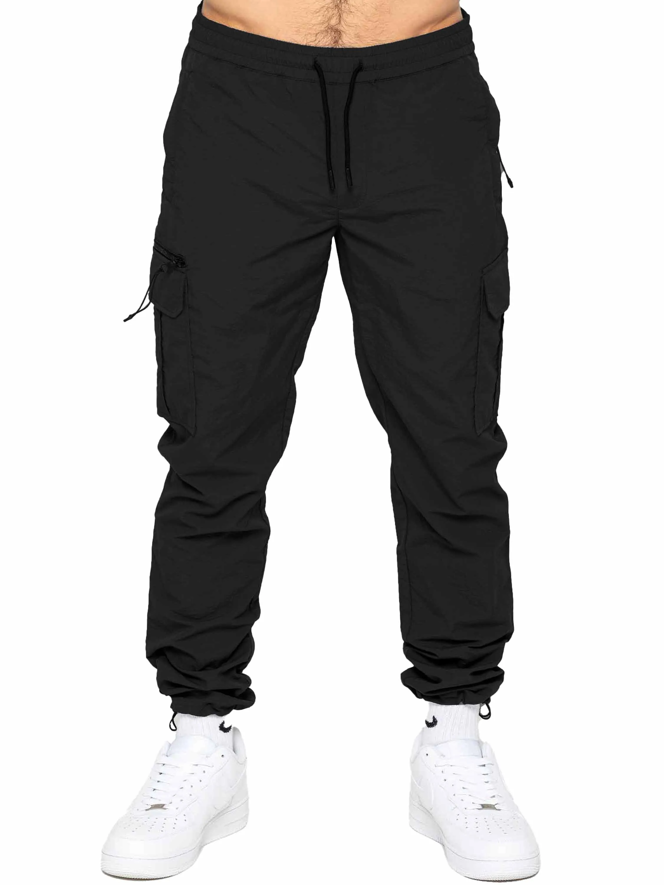 Enzo | Mens Poly Cargo Trousers