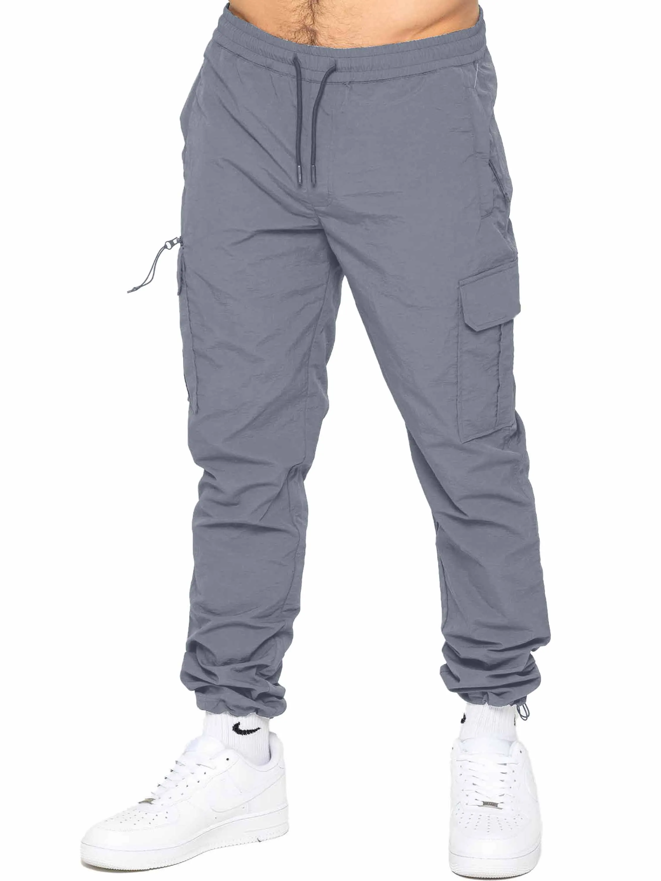 Enzo | Mens Poly Cargo Trousers