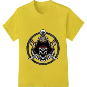 Fierce Pirate Skull: Bold DTF Print for Edgy Style