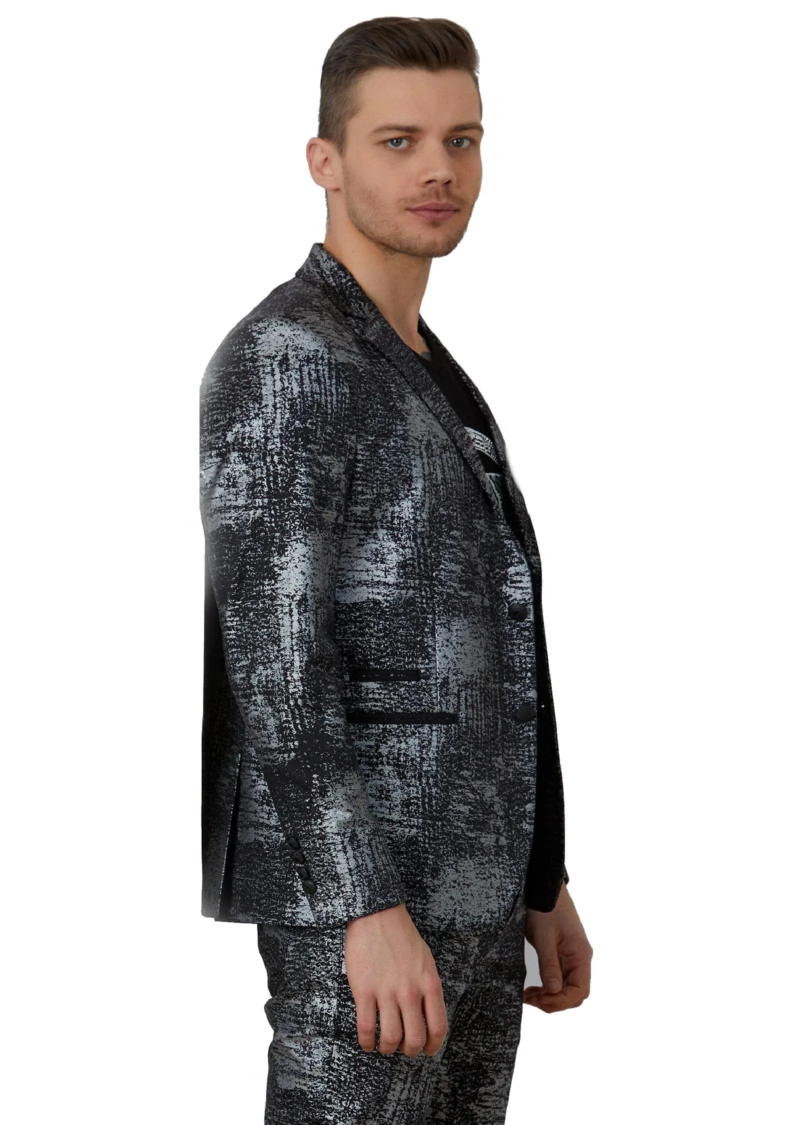 Foiled Detailed Blazer