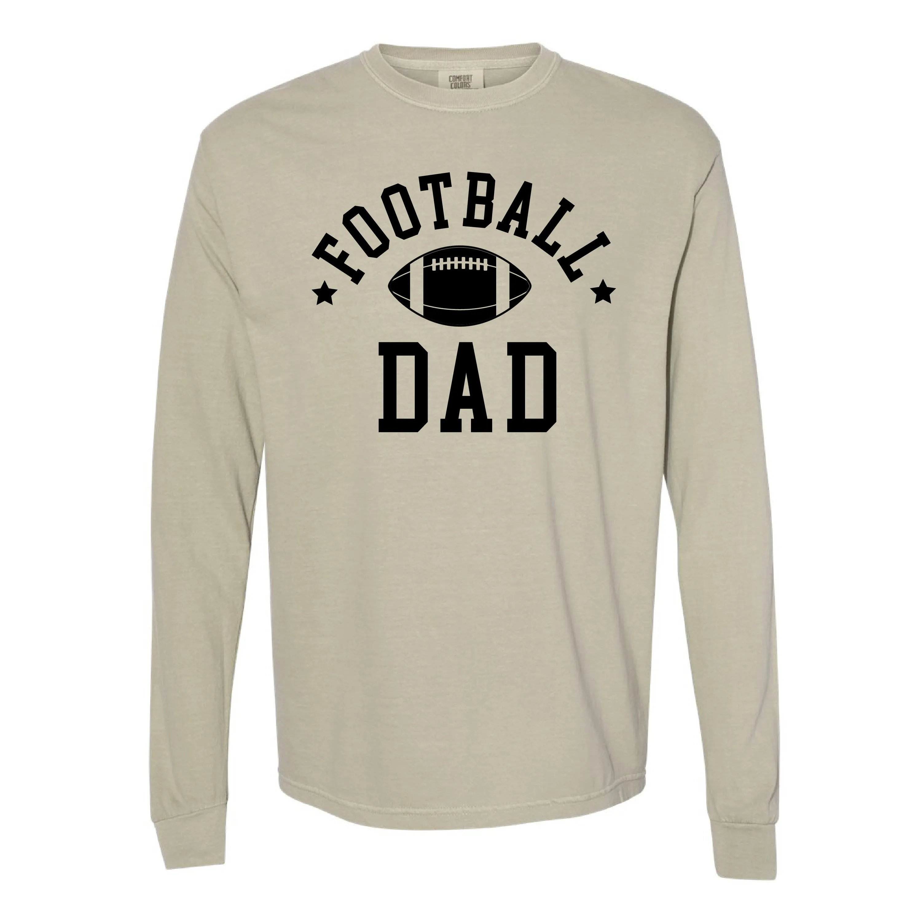 Football Dad - LONG SLEEVE COMFORT COLORS TEE