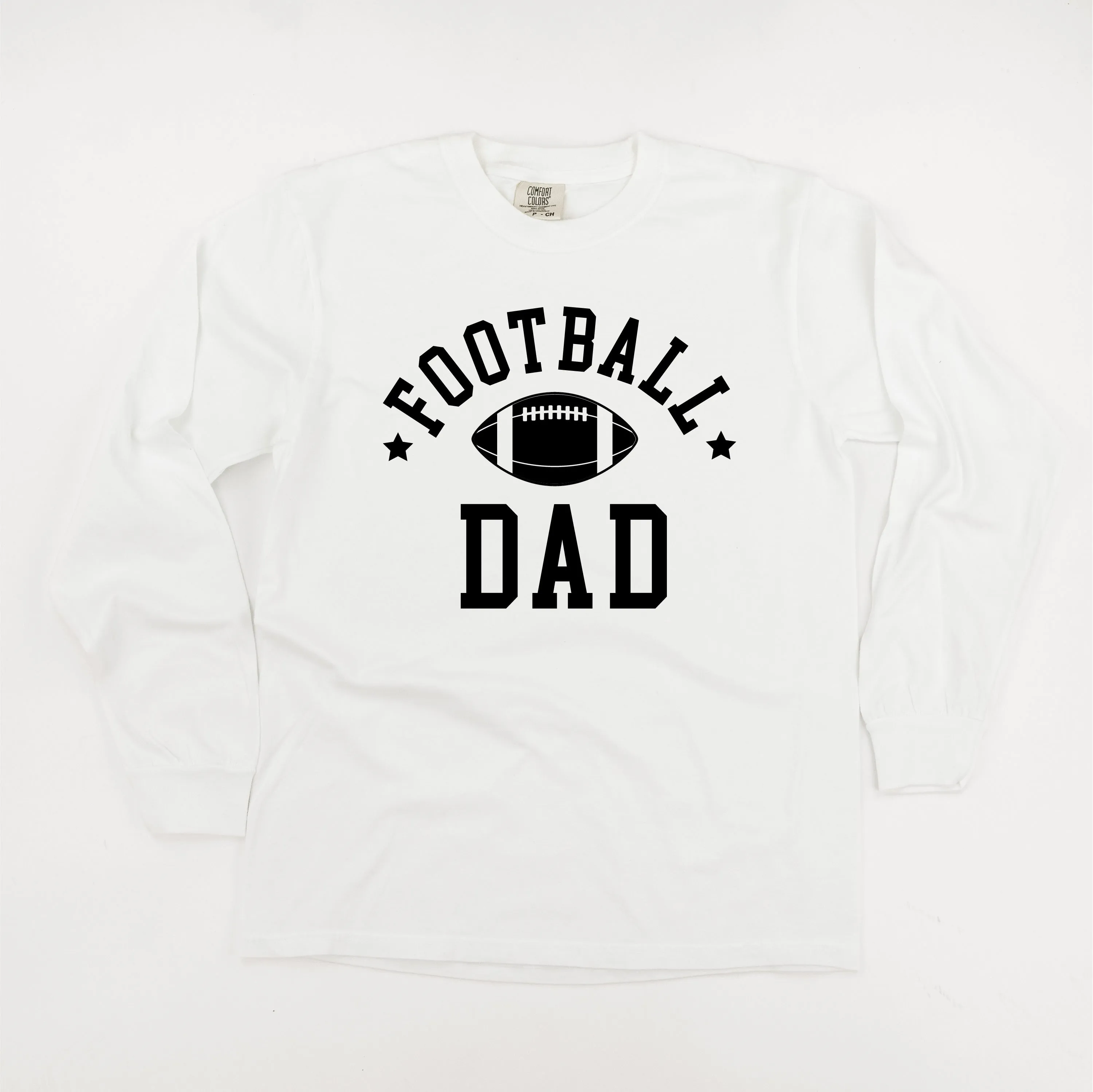 Football Dad - LONG SLEEVE COMFORT COLORS TEE