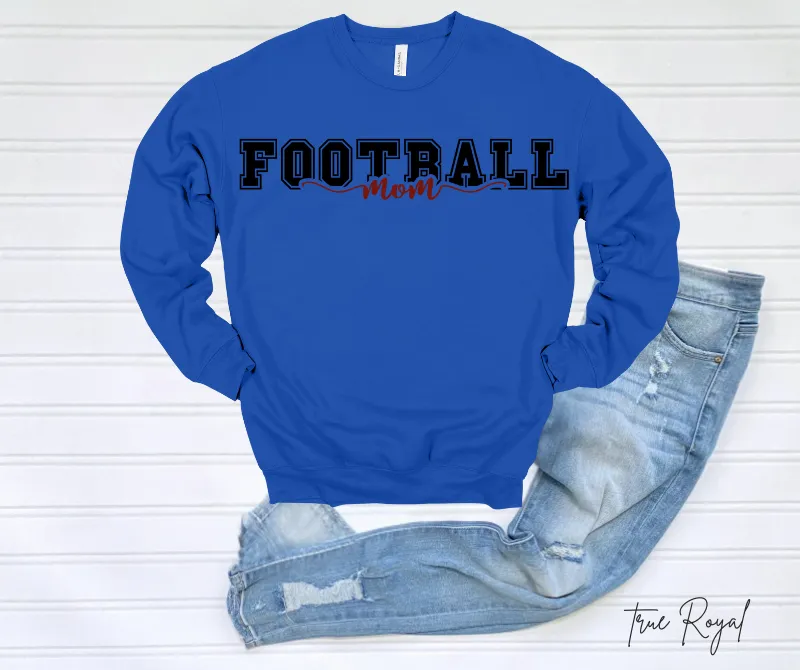 Football Mom Script Sweatshirt