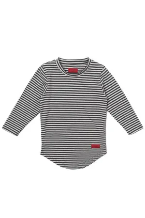 Haus of JR Raven Stripe L/S White/Grey