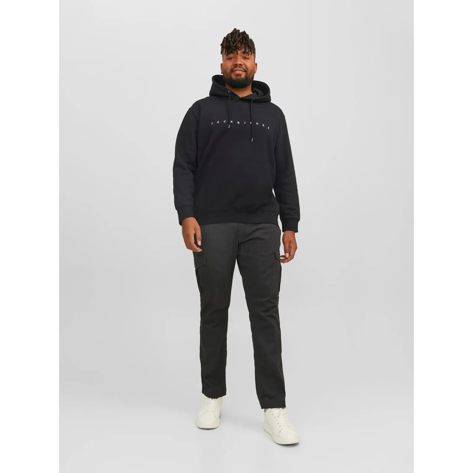 Jack & Jones Mens Star Big & Tall Pullover Hoodie