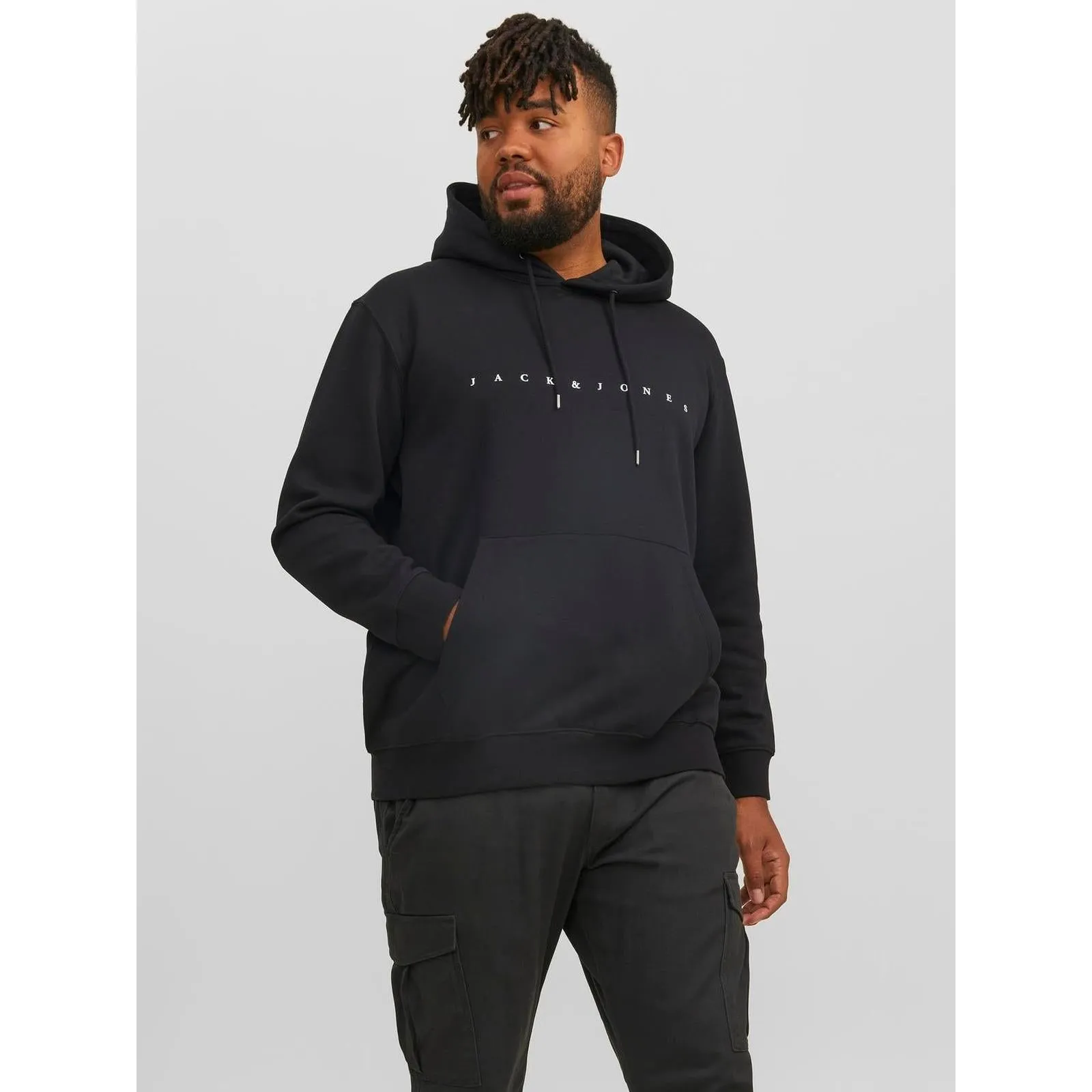 Jack & Jones Mens Star Big & Tall Pullover Hoodie