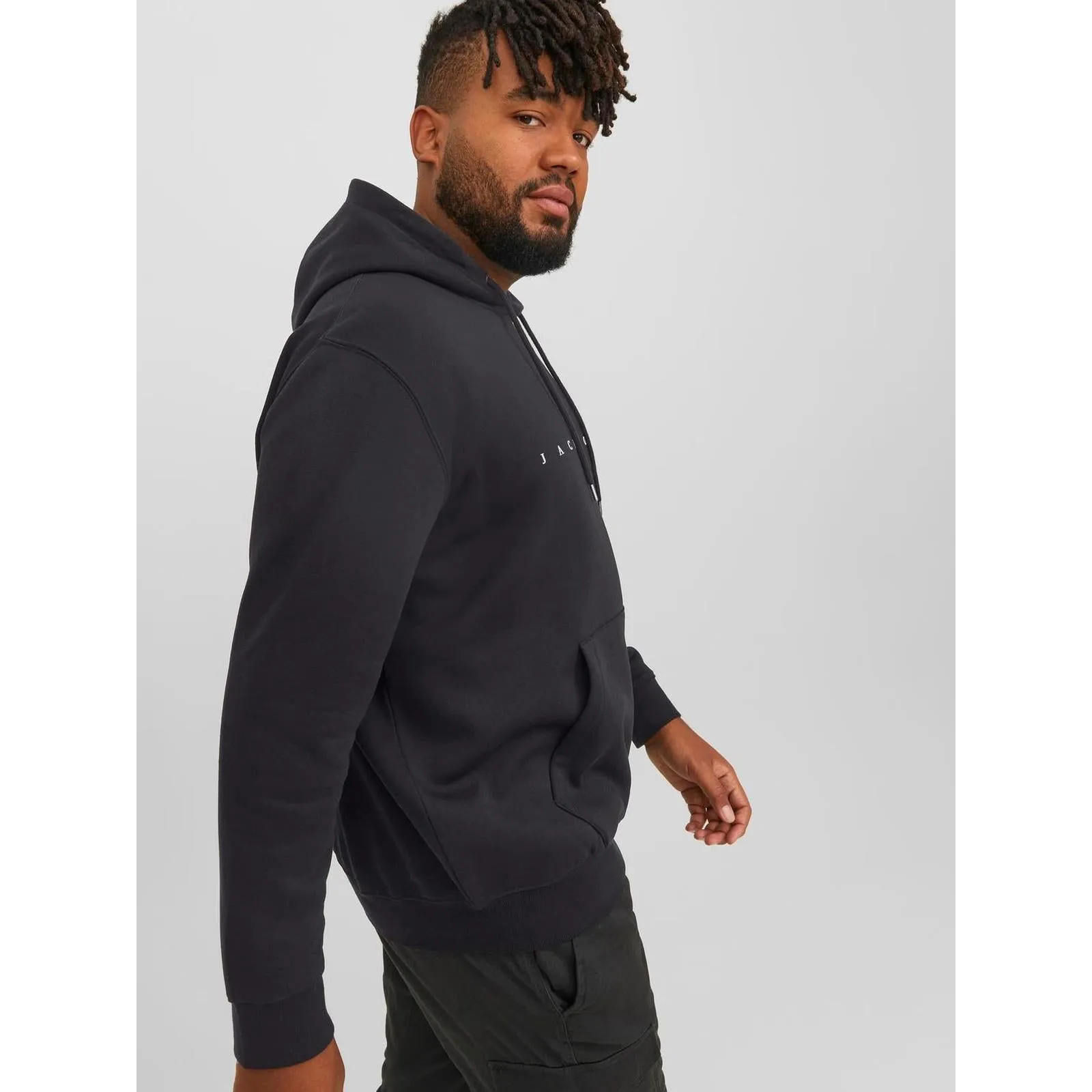 Jack & Jones Mens Star Big & Tall Pullover Hoodie