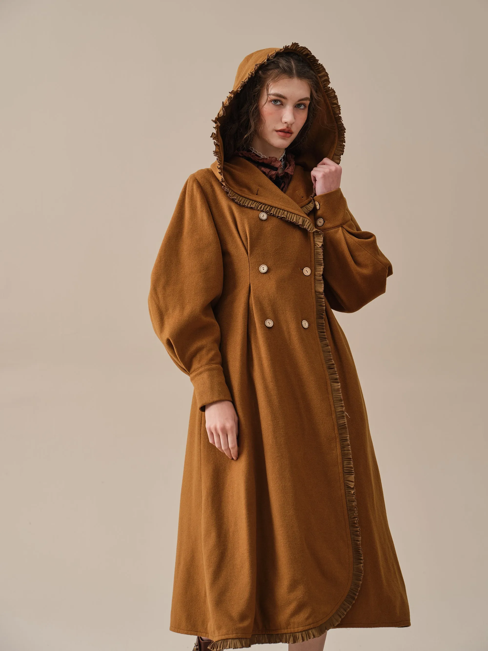 Jacques 25| long hooded victorian coat (100% wool)