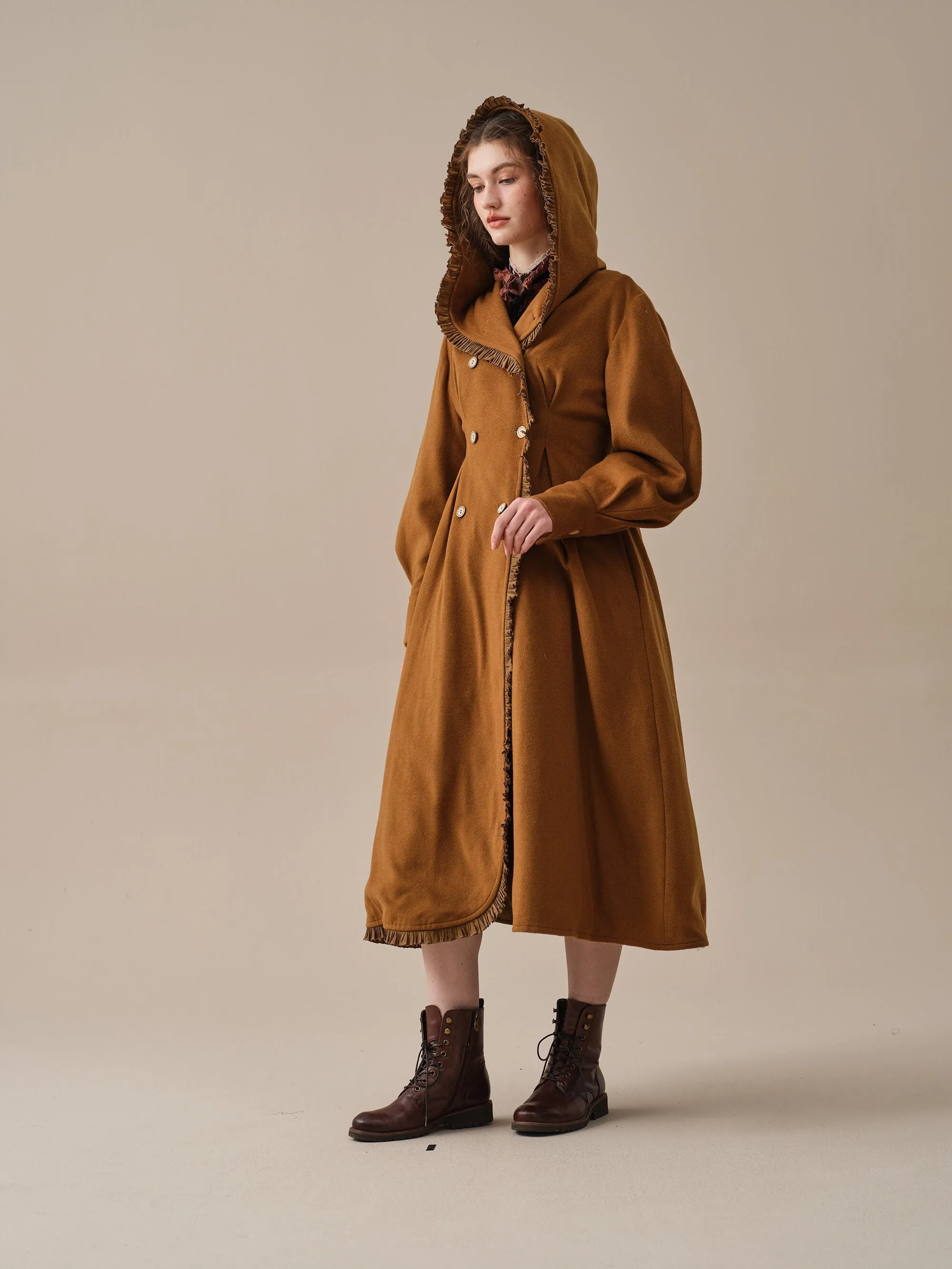 Jacques 25| long hooded victorian coat (100% wool)