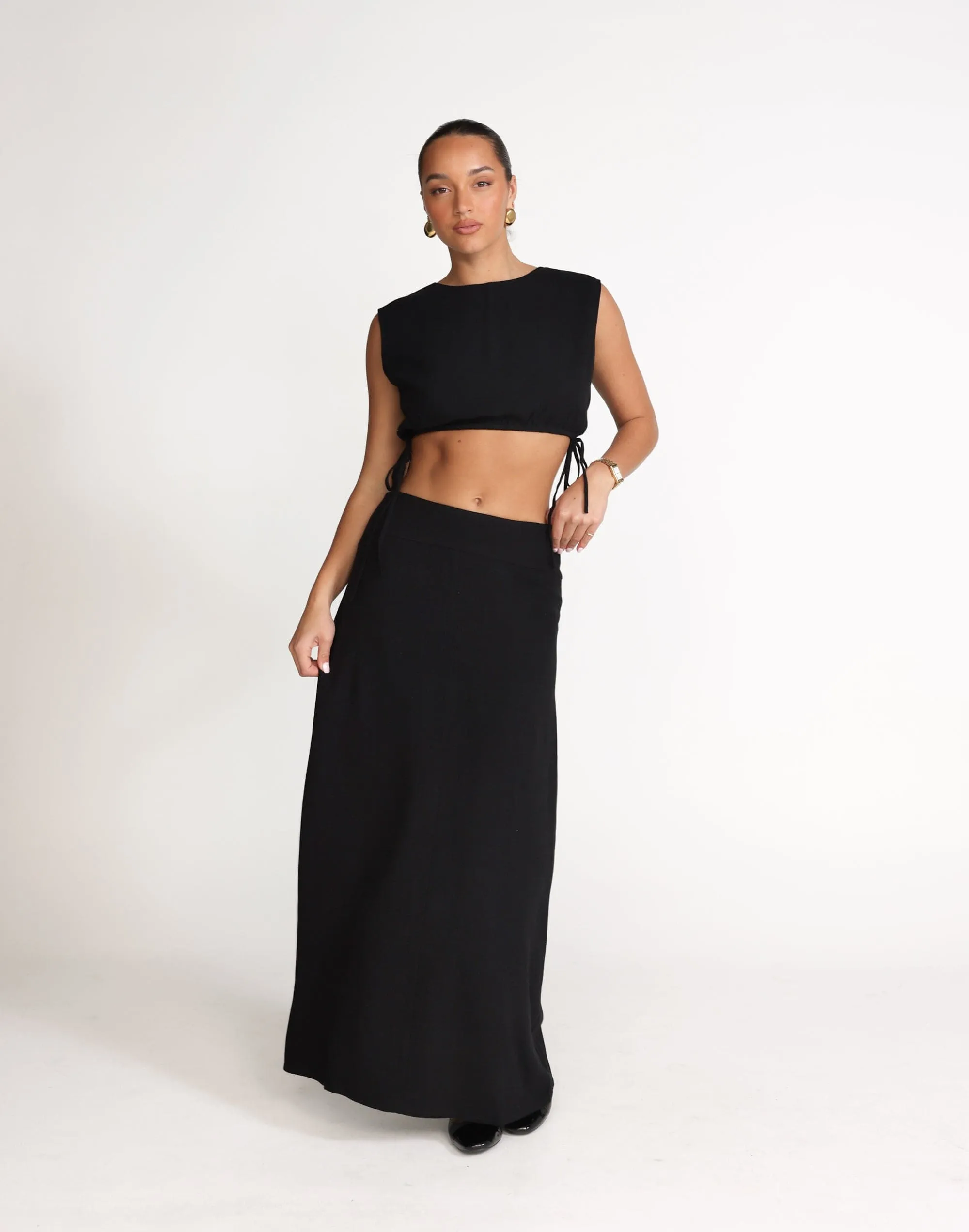 Lillian Maxi Skirt (Black)