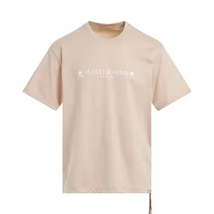 Logo and Skull T-Shirt in Beige