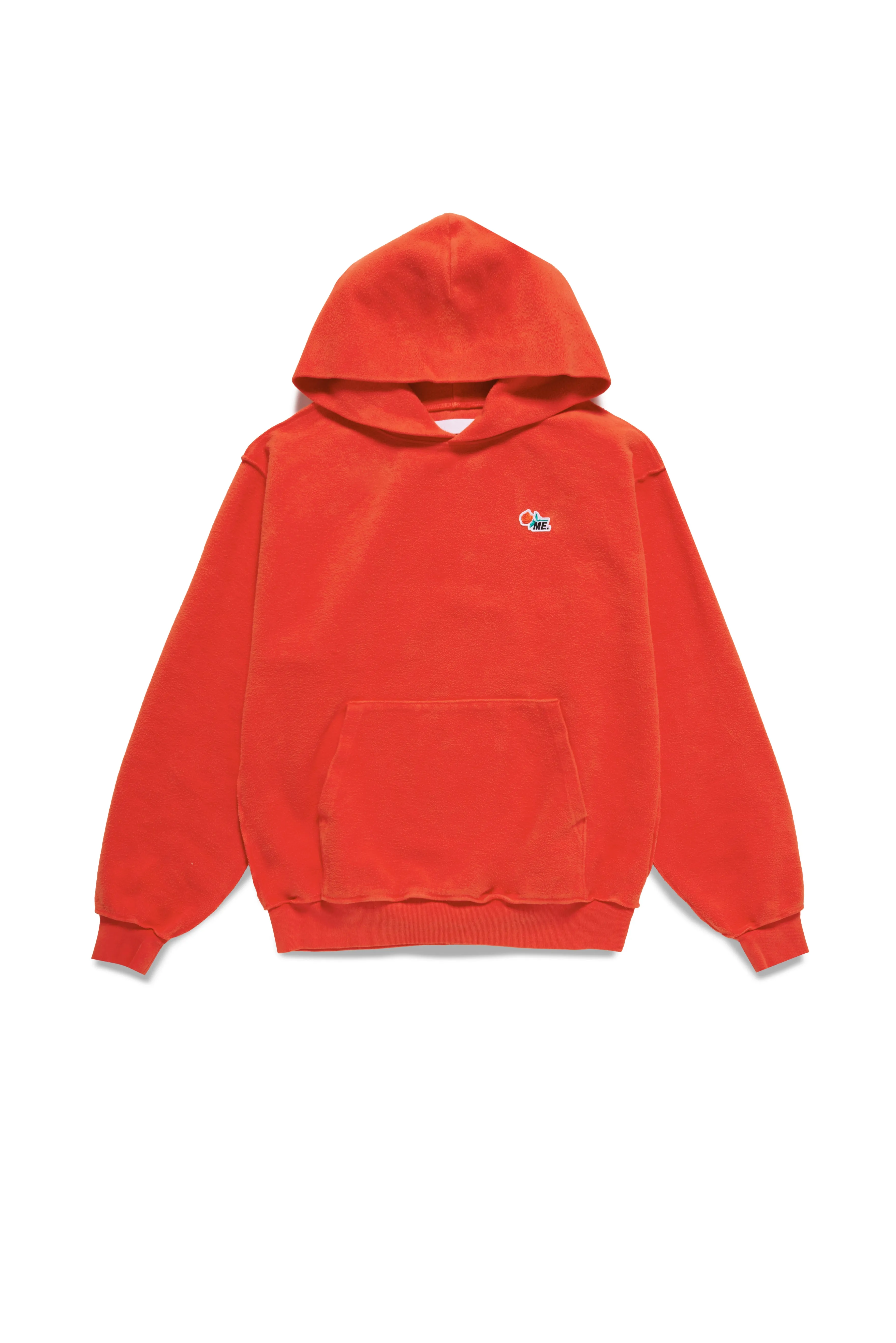 ME. Reverse Brushed Hoodie - Blood Orange