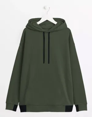 Men's Fleece Hoodie-Olive