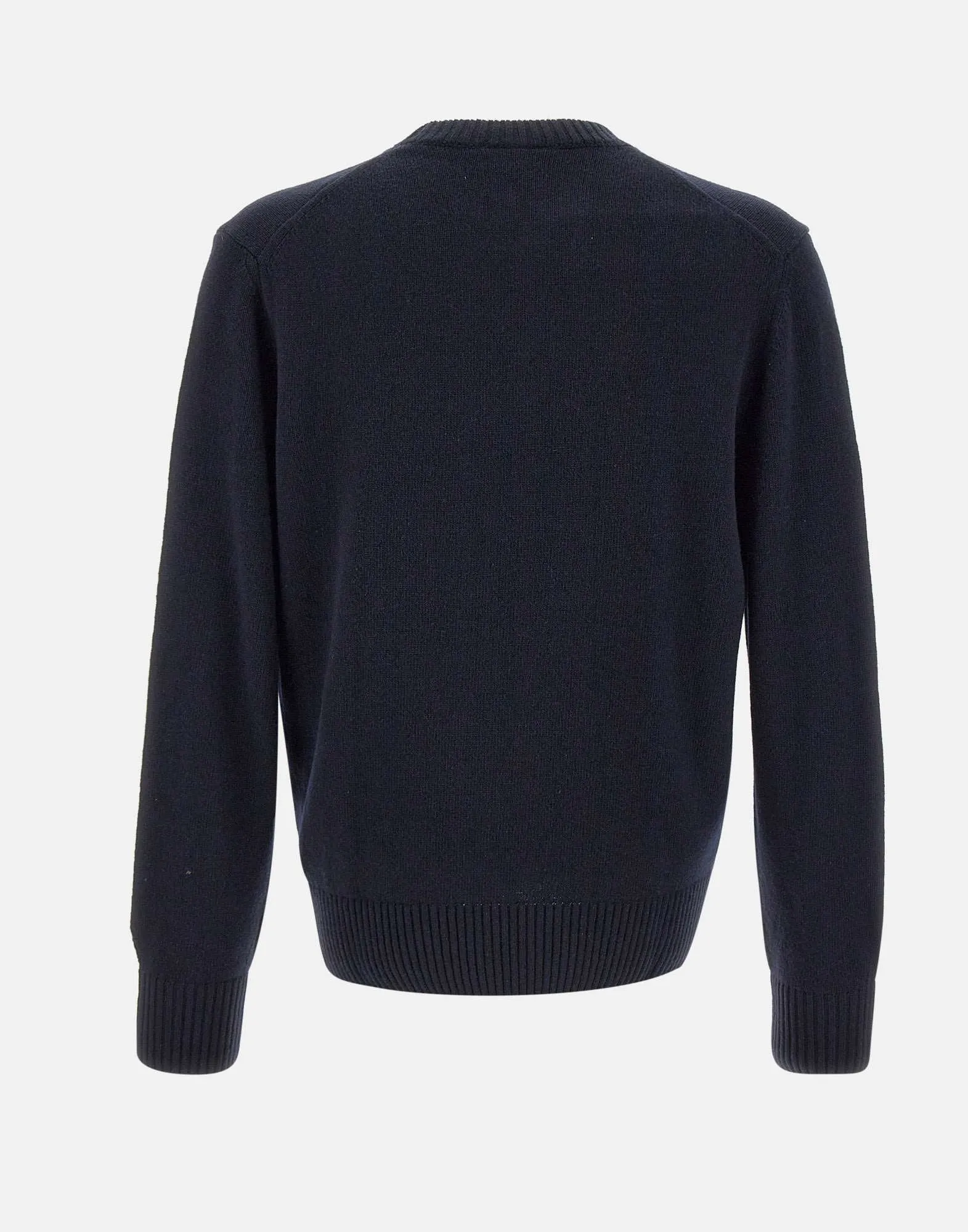 Midnight Blue Wool Sweater for Men