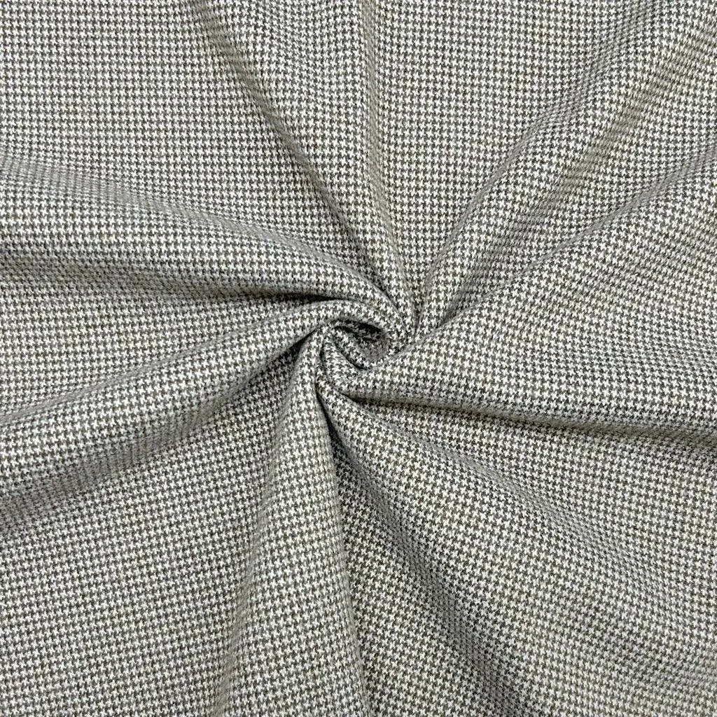 Mini Dogtooth Stretch Wool Fabric