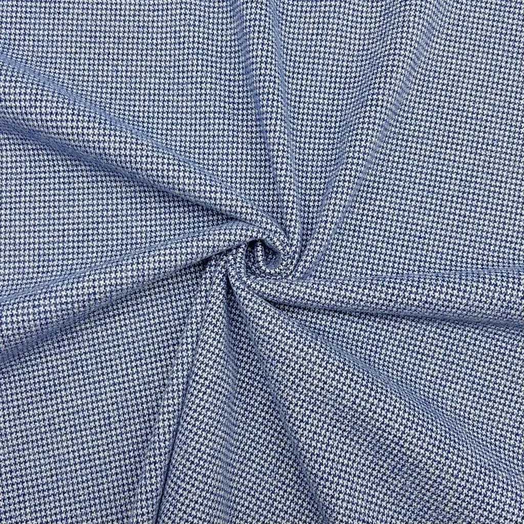 Mini Dogtooth Stretch Wool Fabric