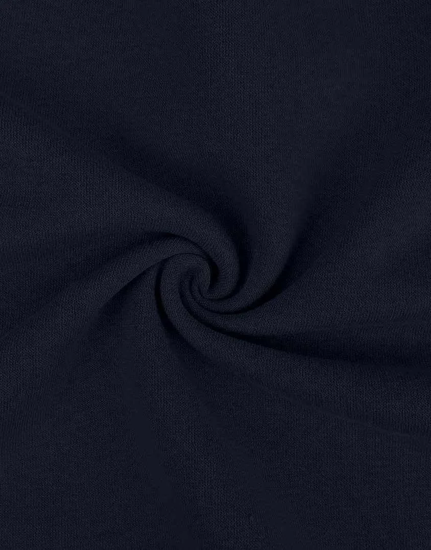 Navy Blue Sweatshirt Jersey Fabric